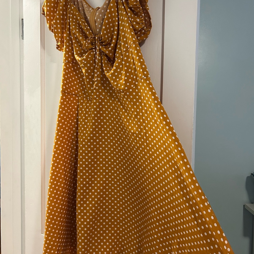 Yellow Polka Dot Dress